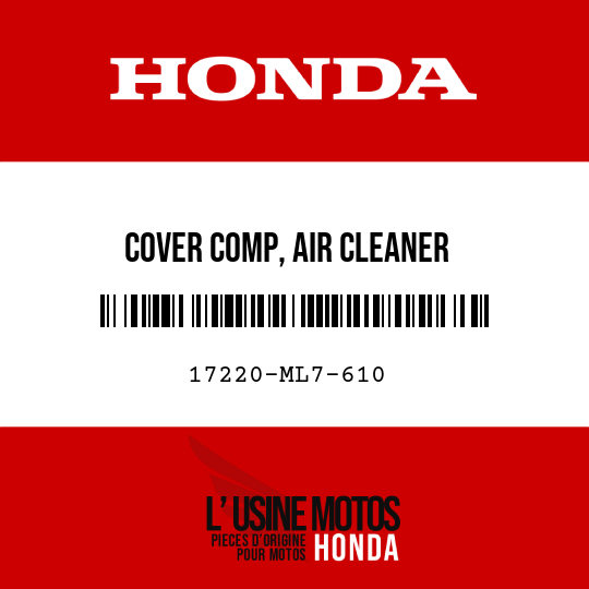 image de 17220-ML7-610 COVER COMP, AIR CLEANER