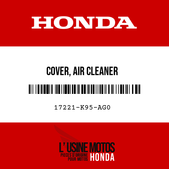 image de 17221-K95-AG0 COVER, AIR CLEANER