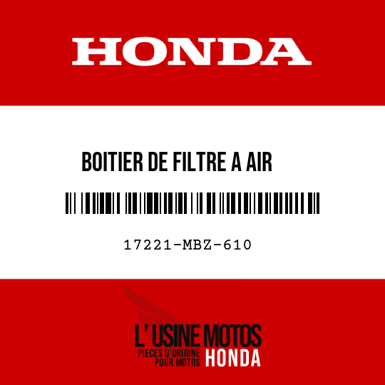 image de 17221-MBZ-610 BOITIER DE FILTRE A AIR