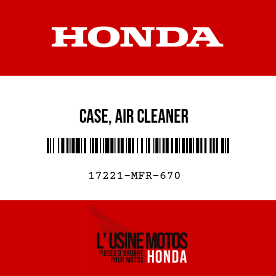 image de 17221-MFR-670 CASE, AIR CLEANER