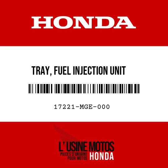 image de 17221-MGE-000 TRAY, FUEL INJECTION UNIT
