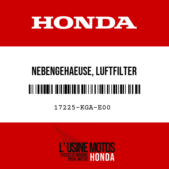 image de 17225-KGA-E00 NEBENGEHAEUSE, LUFTFILTER