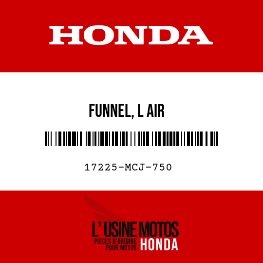 image de 17225-MCJ-750 FUNNEL, L AIR