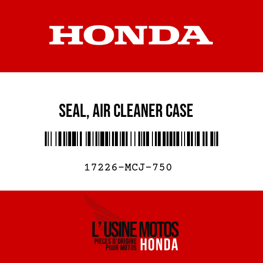image de 17226-MCJ-750 SEAL, AIR CLEANER CASE