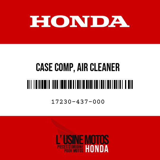 image de 17230-437-000 CASE COMP, AIR CLEANER