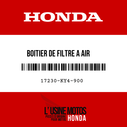 image de 17230-KY4-900 BOITIER DE FILTRE A AIR