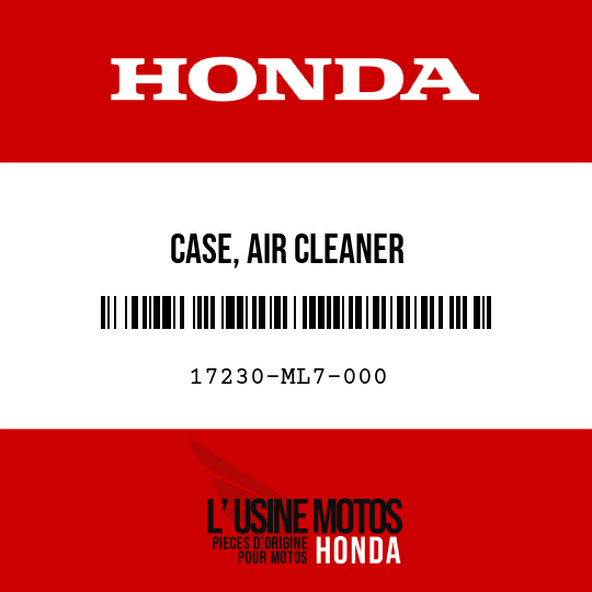 image de 17230-ML7-000 CASE, AIR CLEANER