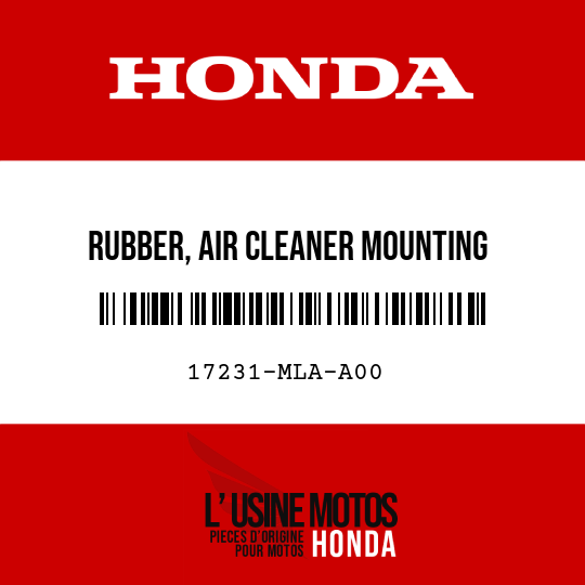 image de 17231-MLA-A00 RUBBER, AIR CLEANER MOUNTING