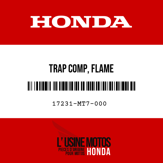 image de 17231-MT7-000 TRAP COMP, FLAME