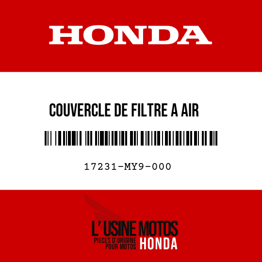 image de 17231-MY9-000 COUVERCLE DE FILTRE A AIR