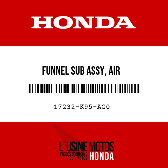 image de 17232-K95-AG0 FUNNEL SUB ASSY, AIR