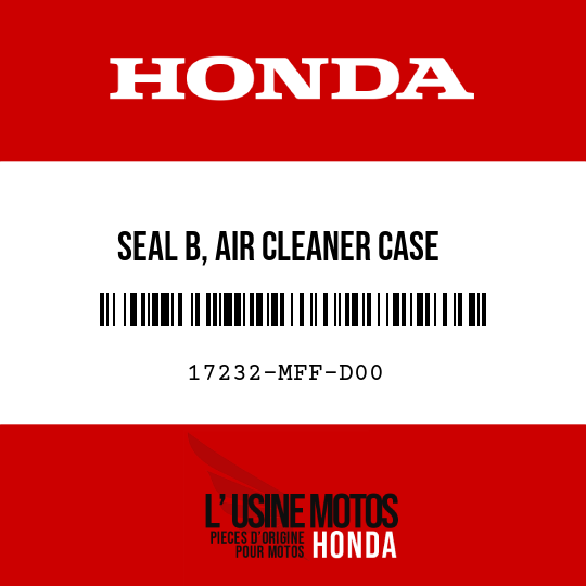 image de 17232-MFF-D00 SEAL B, AIR CLEANER CASE