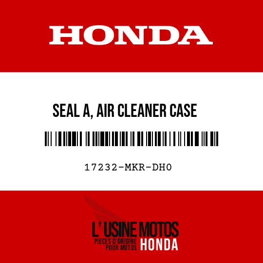 image de 17232-MKR-DH0 SEAL A, AIR CLEANER CASE