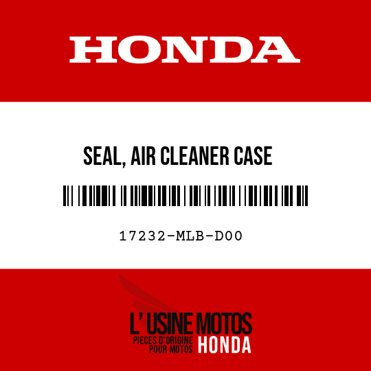 image de 17232-MLB-D00 SEAL, AIR CLEANER CASE