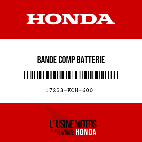 image de 17233-KCH-600 BANDE COMP BATTERIE