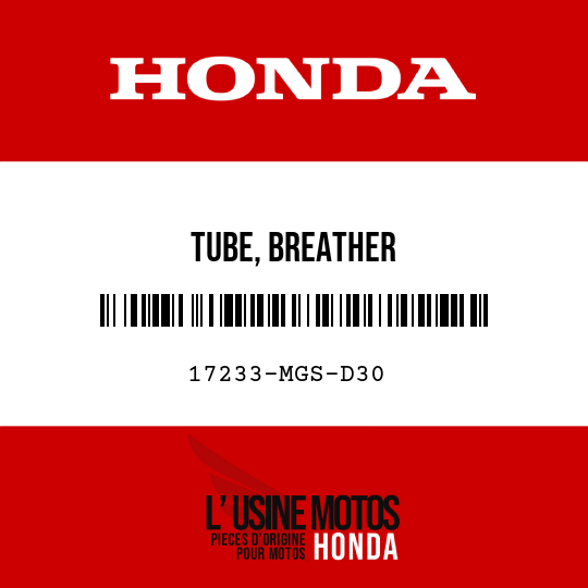 image de 17233-MGS-D30 TUBE, BREATHER