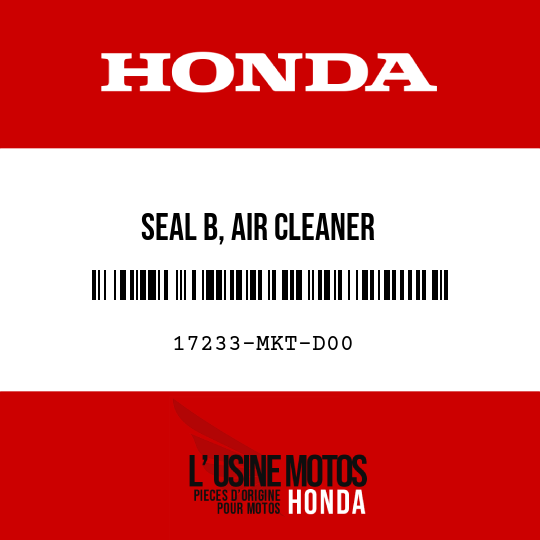 image de 17233-MKT-D00 SEAL B, AIR CLEANER