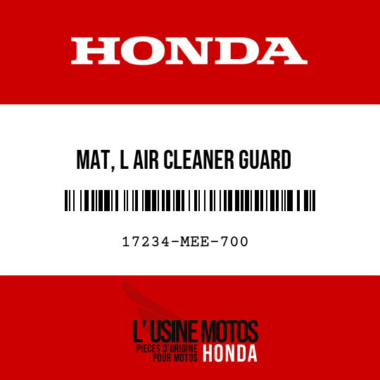 image de 17234-MEE-700 MAT, L AIR CLEANER GUARD