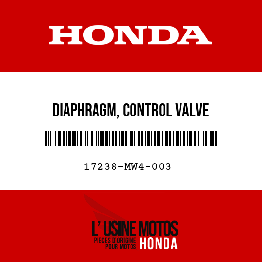 image de 17238-MW4-003 DIAPHRAGM, CONTROL VALVE
