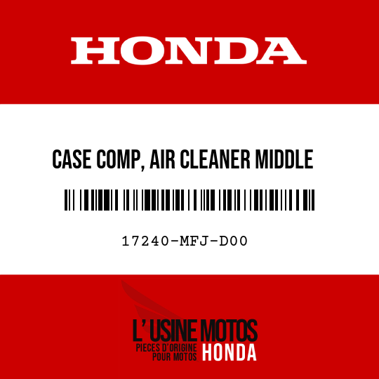 image de 17240-MFJ-D00 CASE COMP, AIR CLEANER MIDDLE