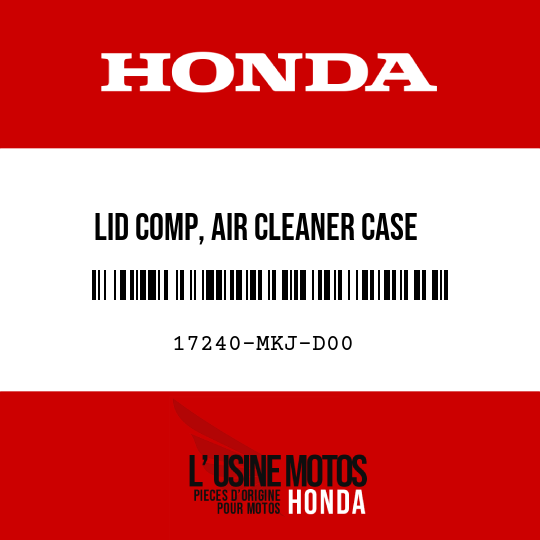 image de 17240-MKJ-D00 LID COMP, AIR CLEANER CASE