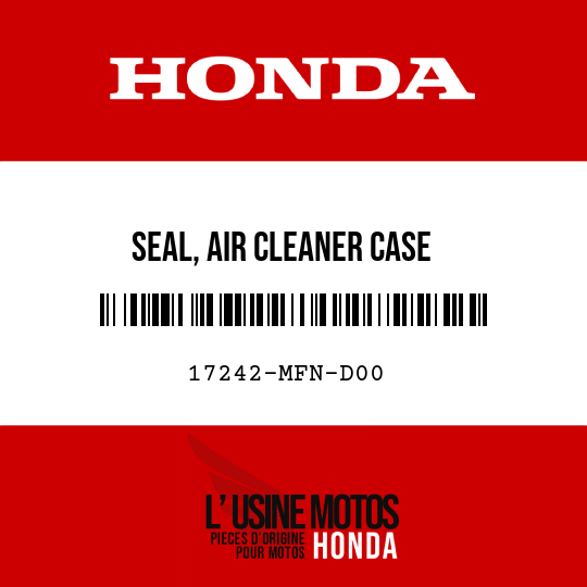 image de 17242-MFN-D00 SEAL, AIR CLEANER CASE