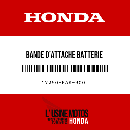 image de 17250-KAK-900 BANDE D'ATTACHE BATTERIE