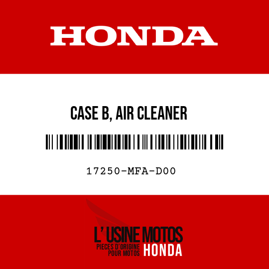 image de 17250-MFA-D00 CASE B, AIR CLEANER