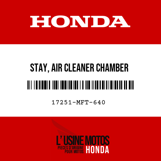 image de 17251-MFT-640 STAY, AIR CLEANER CHAMBER