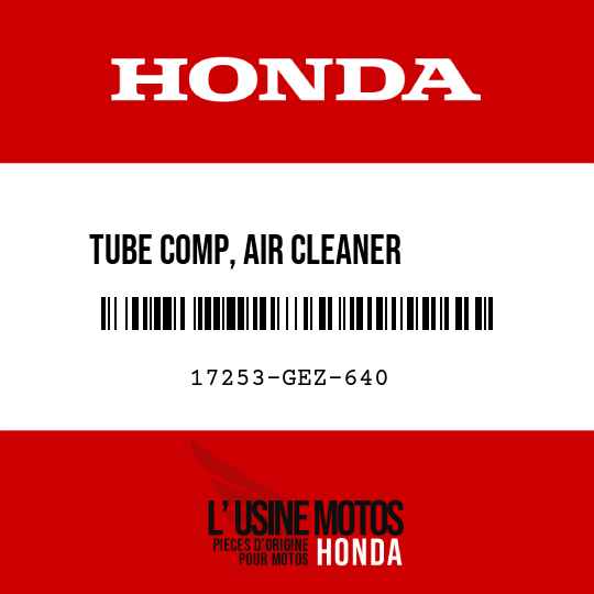 image de 17253-GEZ-640 TUBE COMP, AIR CLEANER       CONNECTING