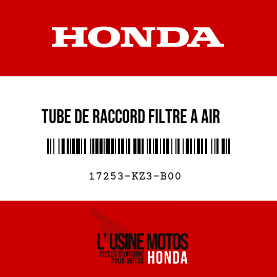 image de 17253-KZ3-B00 TUBE DE RACCORD FILTRE A AIR