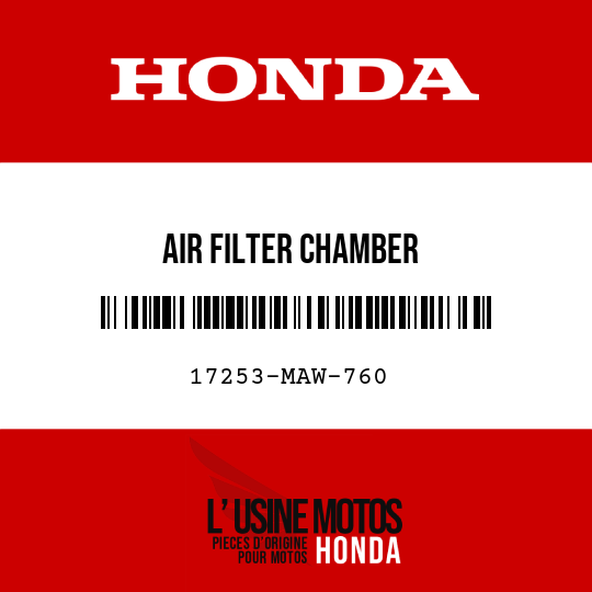 image de 17253-MAW-760 AIR FILTER CHAMBER
