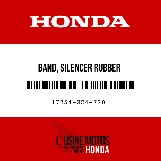 image de 17254-GC4-730 BAND, SILENCER RUBBER