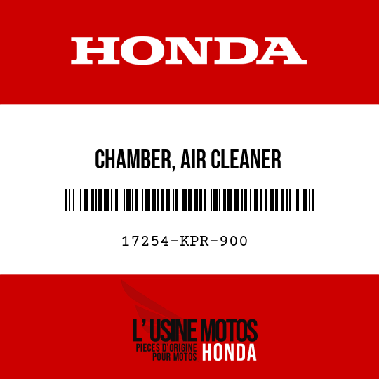 image de 17254-KPR-900 CHAMBER, AIR CLEANER