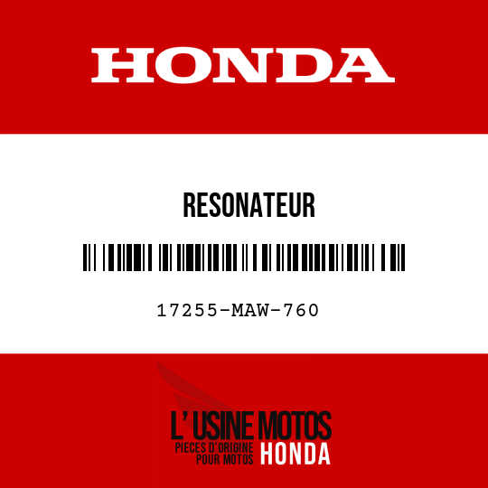 image de 17255-MAW-760 RESONATEUR