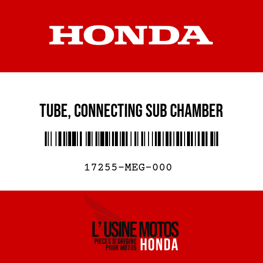 image de 17255-MEG-000 TUBE, CONNECTING SUB CHAMBER