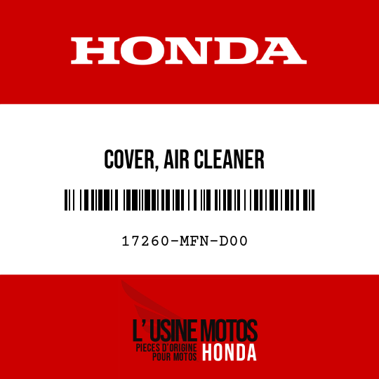 image de 17260-MFN-D00 COVER, AIR CLEANER