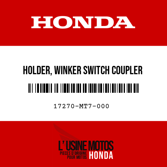 image de 17270-MT7-000 HOLDER, WINKER SWITCH COUPLER
