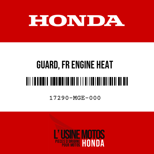 image de 17290-MGE-000 GUARD, FR ENGINE HEAT