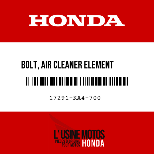 image de 17291-KA4-700 BOLT, AIR CLEANER ELEMENT     SETTING