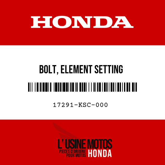 image de 17291-KSC-000 BOLT, ELEMENT SETTING
