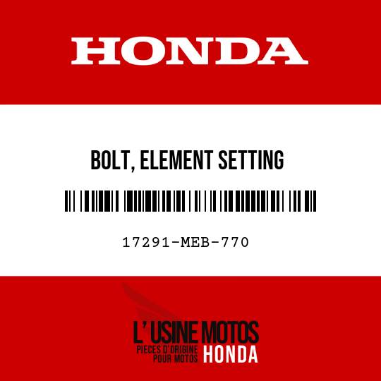 image de 17291-MEB-770 BOLT, ELEMENT SETTING