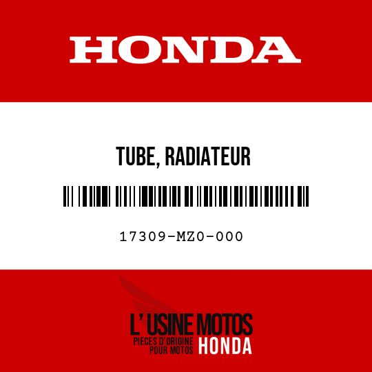 image de 17309-MZ0-000 TUBE, RADIATEUR