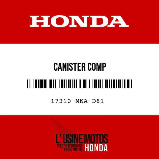 image de 17310-MKA-D81 CANISTER COMP
