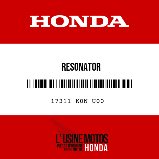 image de 17311-K0N-U00 RESONATOR