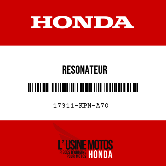 image de 17311-KPN-A70 RESONATEUR