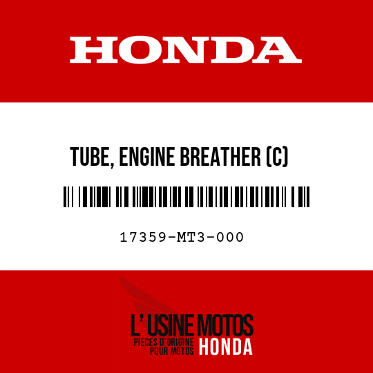 image de 17359-MT3-000 TUBE, ENGINE BREATHER (C)