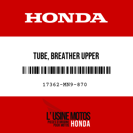 image de 17362-MN9-870 TUBE, BREATHER UPPER