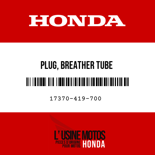 image de 17370-419-700 PLUG, BREATHER TUBE