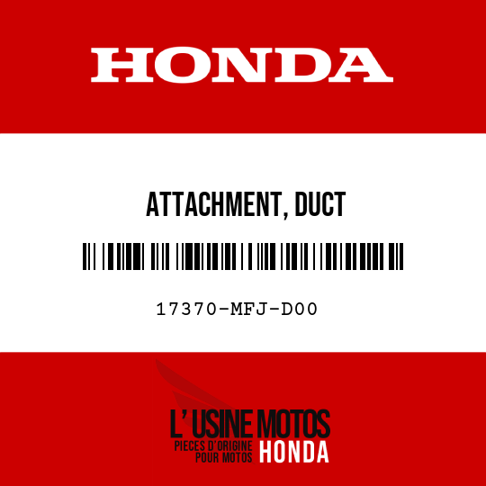 image de 17370-MFJ-D00 ATTACHMENT, DUCT